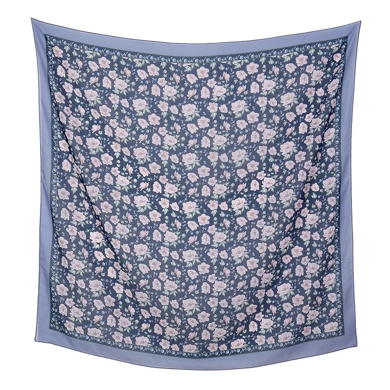 Women's Sweet Flower Polyester Kerchief