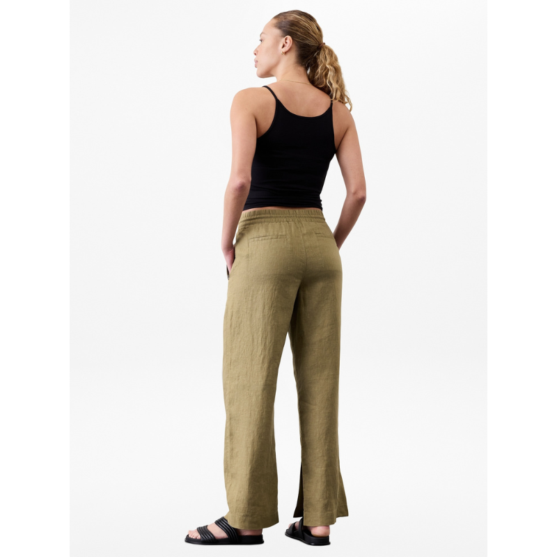 Retreat Linen High Rise Wide Leg Pant