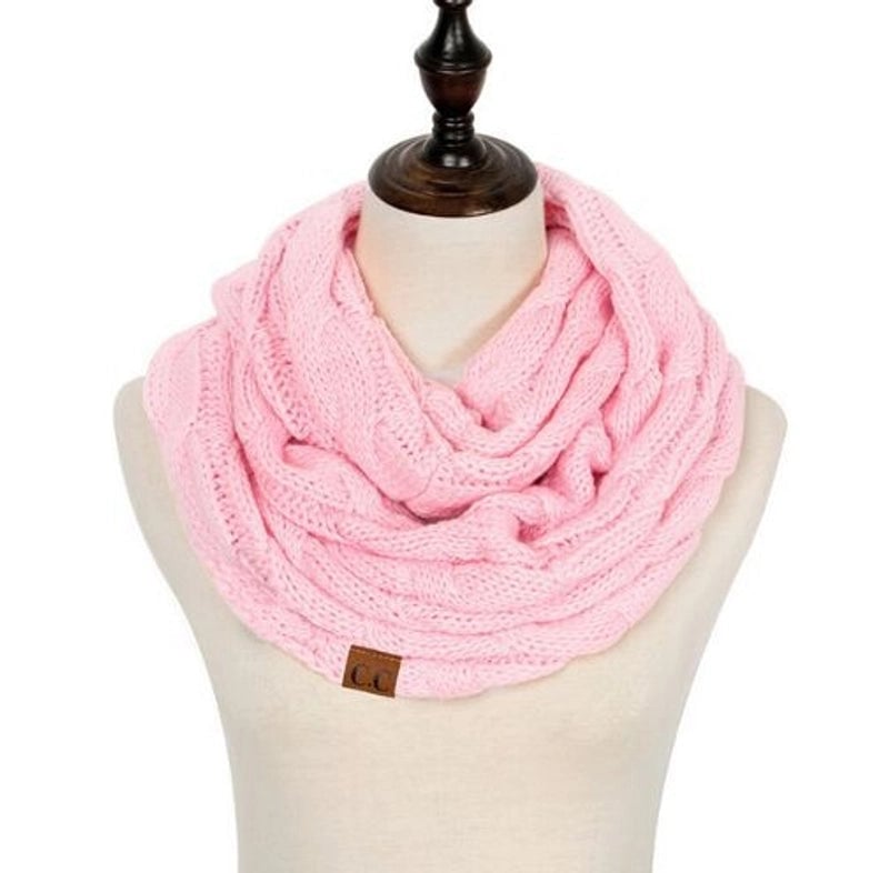 Women's Streetwear Solid Color Knit Scarf