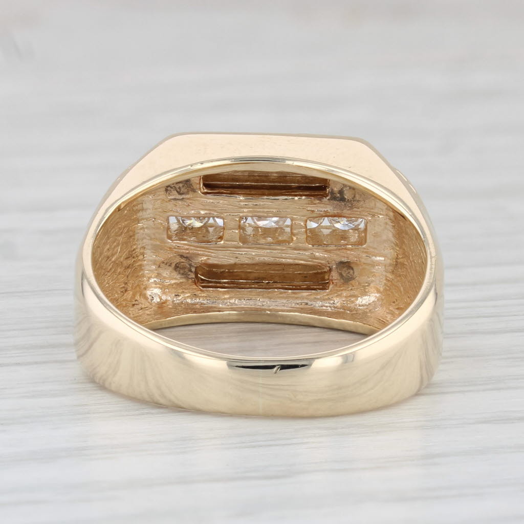 0.20ctw Diamond Men's Ring 14k Yellow Gold Size 9