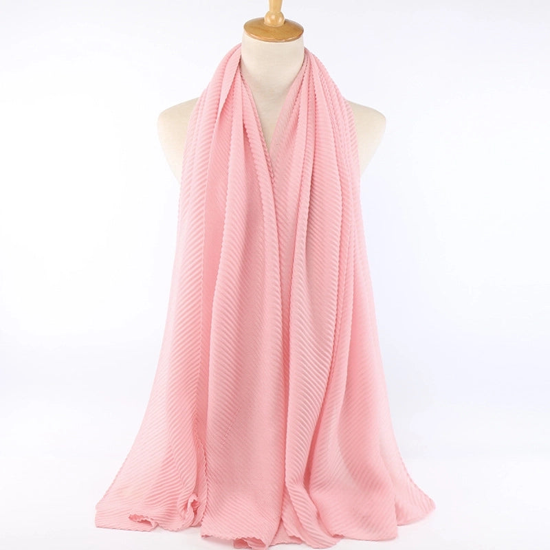 Women's Minimalist Classic Style Solid Color Cotton Scarf
