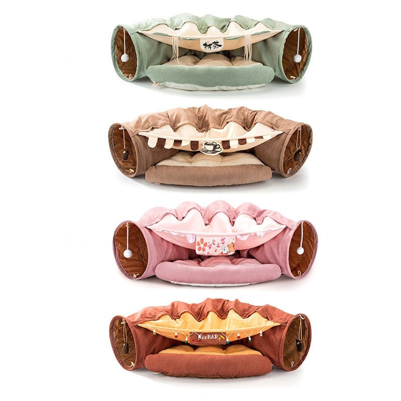 Collapsible Cat Tunnel Bed