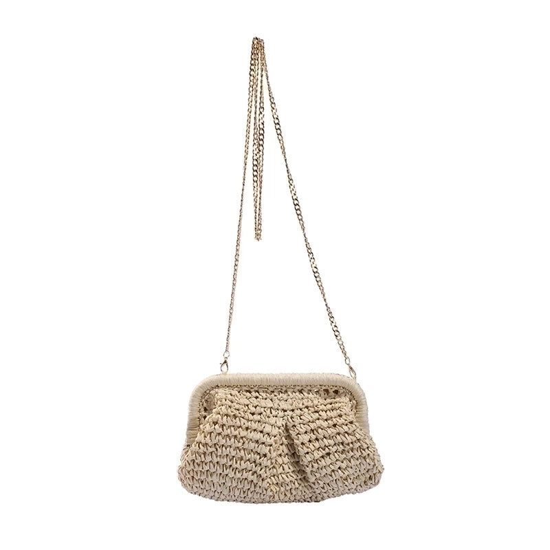 Women's All Seasons Polyester Vintage Style Straw Bag