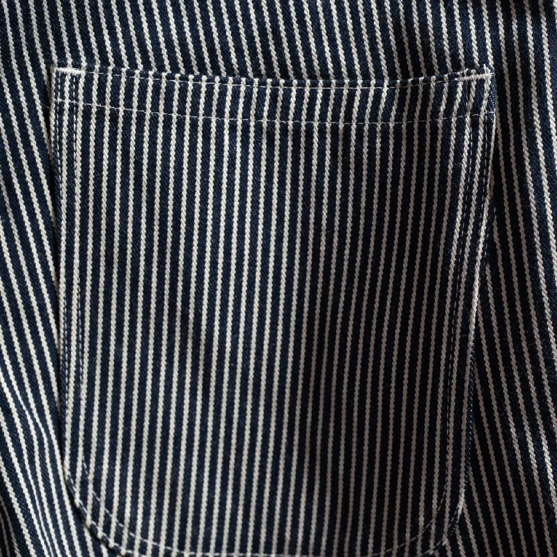 Men's Classic Striped Cargo Overalls