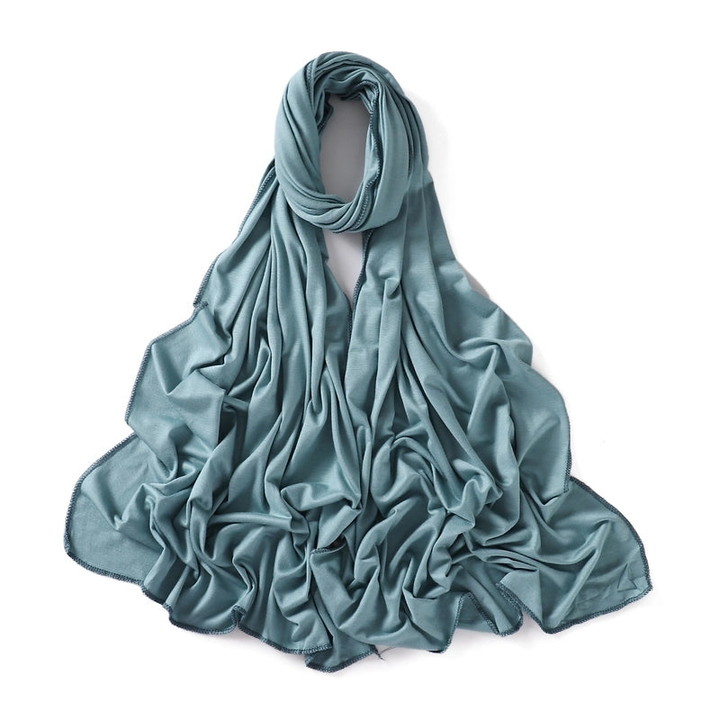 56 Color Optional Jersey Solid Color Mercerized Cotton Scarf Modal Long Scarf Jersey Cover Head Turban