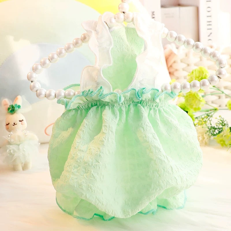 Solid Color Ruffled Puffy Dog Cat Dress