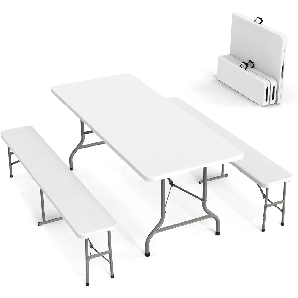 💥Last Day $39.99! 🔥Outdoor camping folding table set