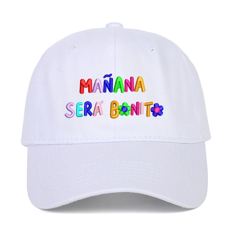Women's Lady Minimalist Letter Curved Eaves Baseball Cap