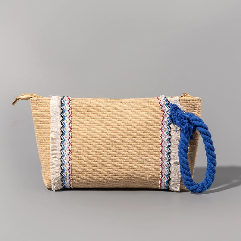 Polyester Solid Color Embroidery Square Clutches