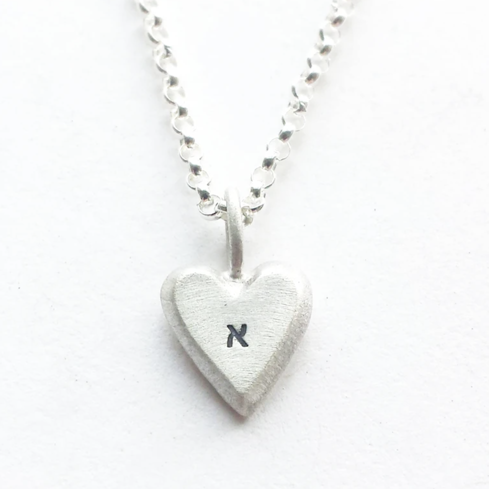 Personalized Tiny Heart Necklaces