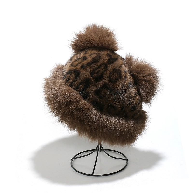 Unisex Elegant Minimalist Leopard Printing Eaveless Beanie Hat