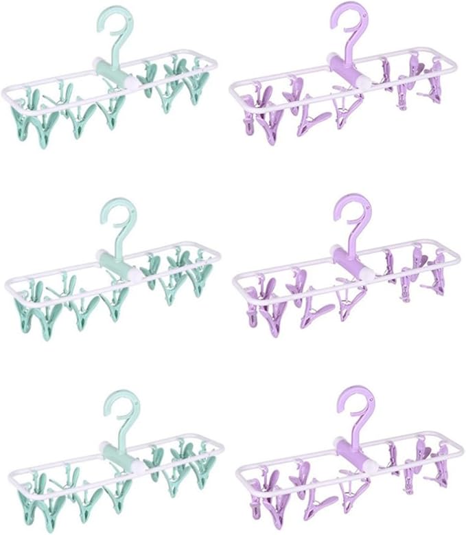 12 Clip Folding Drying Rack