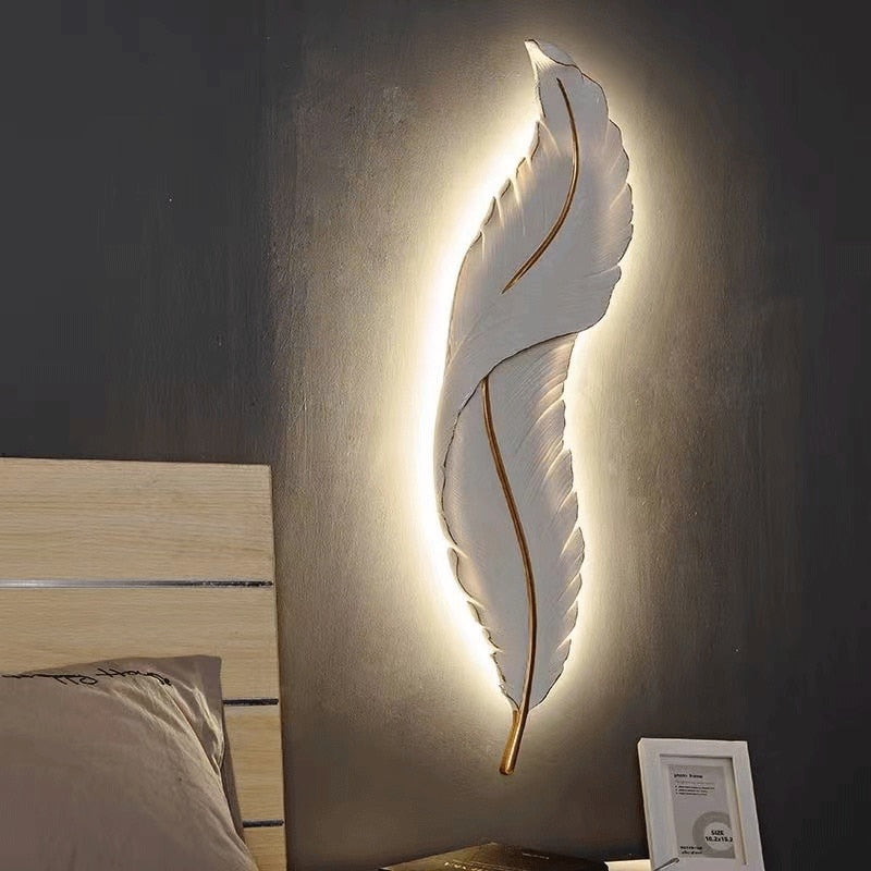 Nordic Feather Wall Lamp