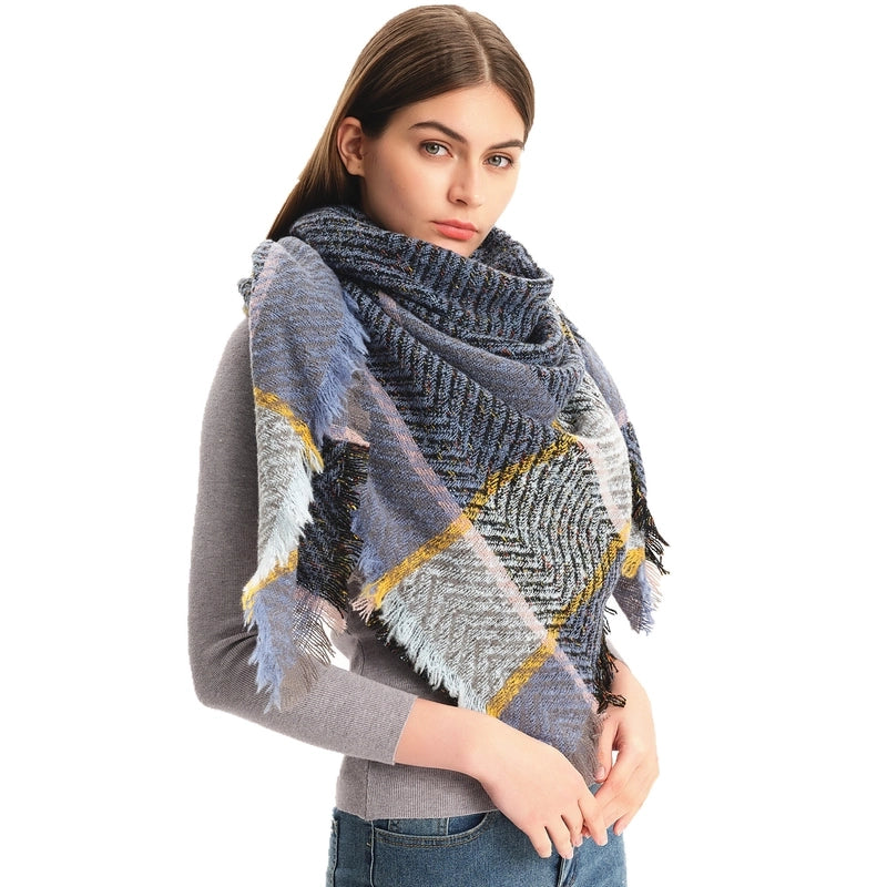 Women's Casual Lattice Polyester Scarf