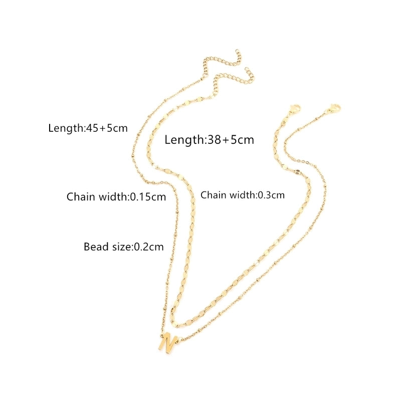 Casual Business Classic Style Letter 201 Stainless Steel 304 Stainless Steel Pendant Necklace