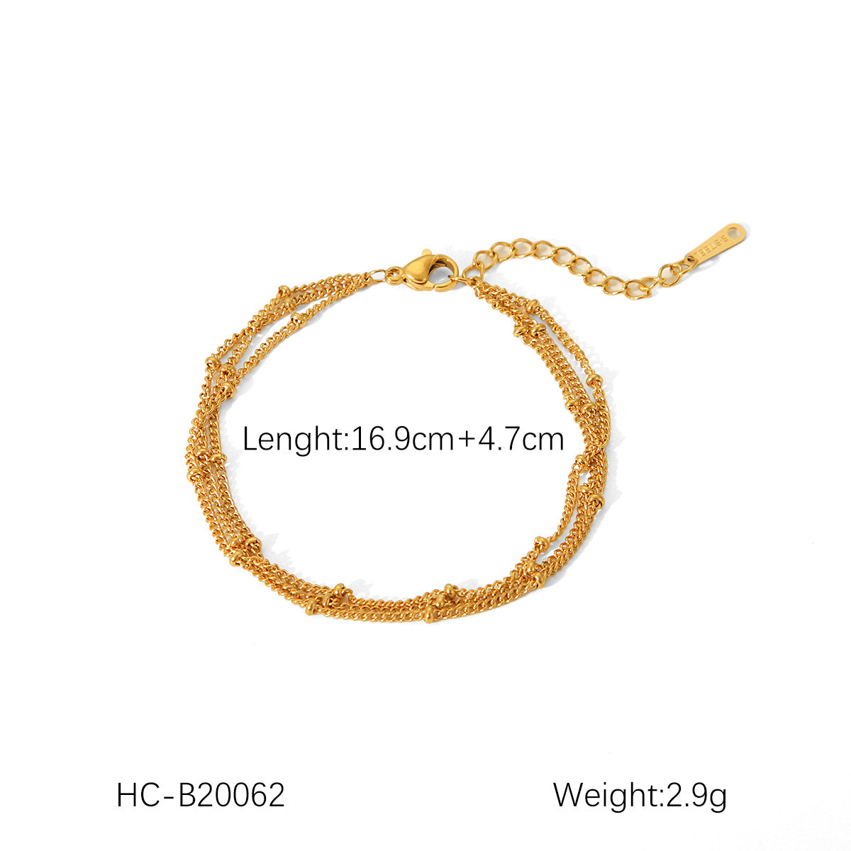 Stainless Steel Bracelet Ot Buckle Love Pearl Bracelet Female Titanium Steel Jewelry