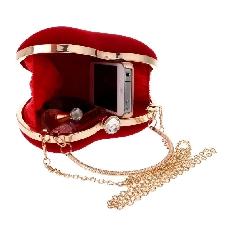 Hot Heart-shaped Handbag Lady Fashion Makeup Bag Evening Bag Clutch Bag