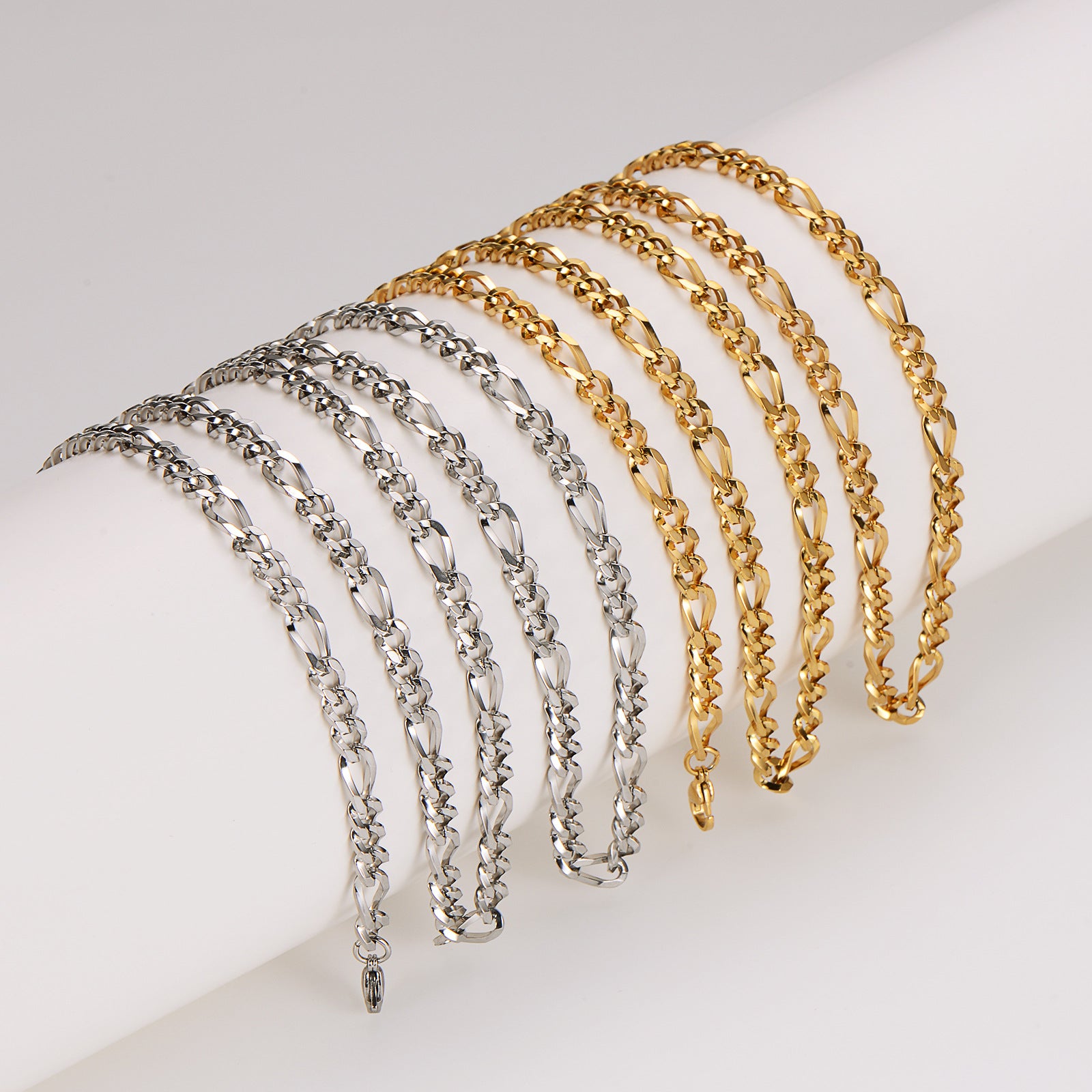 Aml Men'S Stainless Steel Bracelet Fashion 5.5Mm 3:1 Twist Square Chain Simple Personality Versatile Jewelry