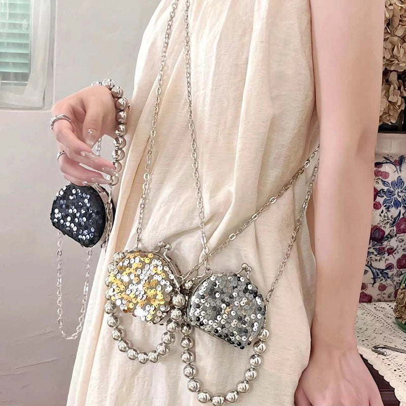 Women's Mini Arylic Solid Color Elegant Streetwear Oval Lock Clasp Crossbody Bag