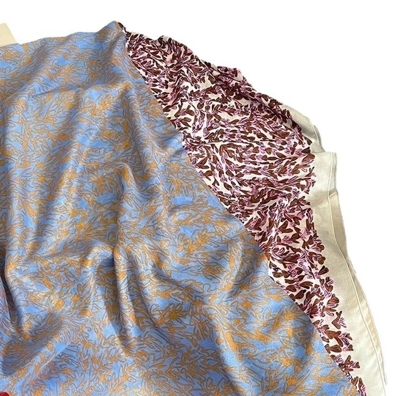 Women's Elegant Minimalist Digital Printing Polyester Silk Scarf