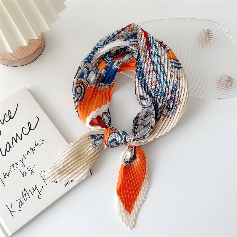 Women's Elegant Printing Polyester Printing Silk Scarf