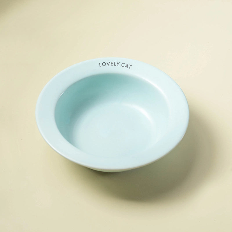 Flying Saucer Pet Bowl Ceramic Dog Cat Bowl Non-black Chin Cat Dog Food Bowl Drinking Water Slow Food Bowl