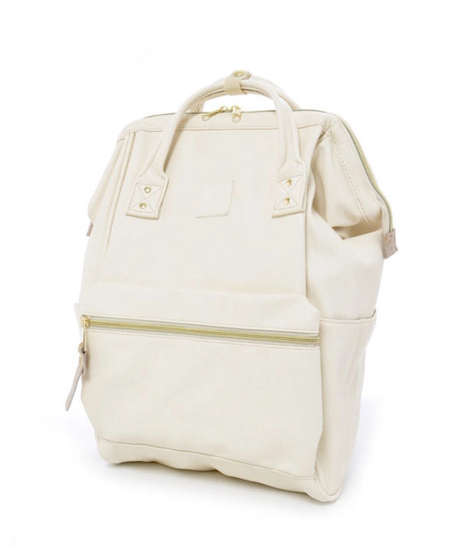 Women's Large Pu Leather Solid Color Streetwear Square Zipper Fashion Backpack