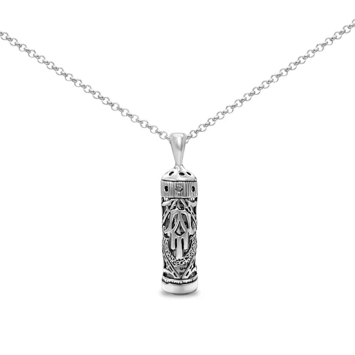 Hamsa Mezuzah Necklace