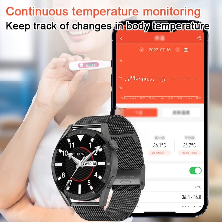 🔥🔥Hot Sale 49%-Painless blood sugar health monitoring smart Bluetooth talking watch (BUY 2 FREE SHIPPING)🔥🔥
