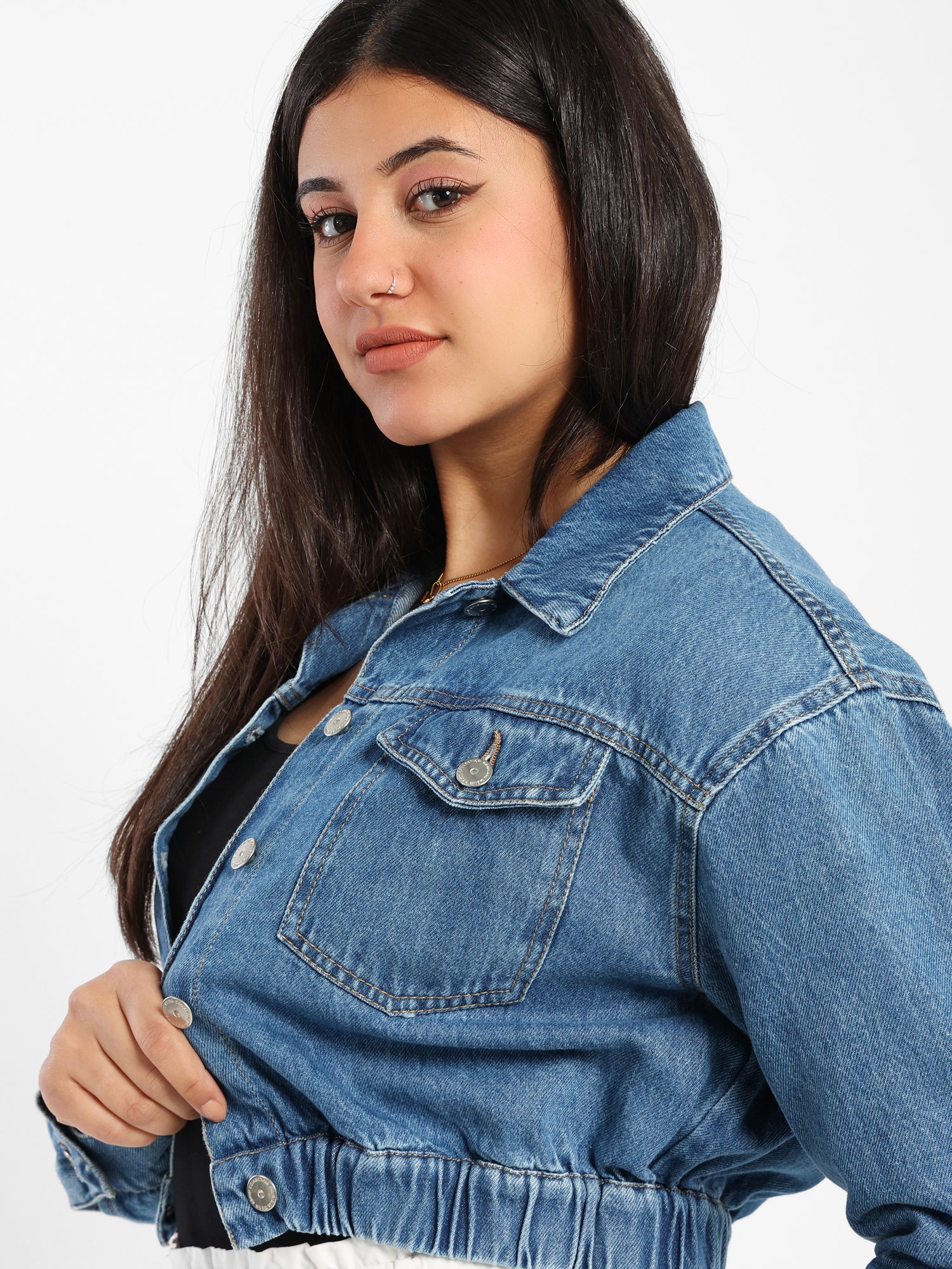 Cropped Denim Jacket