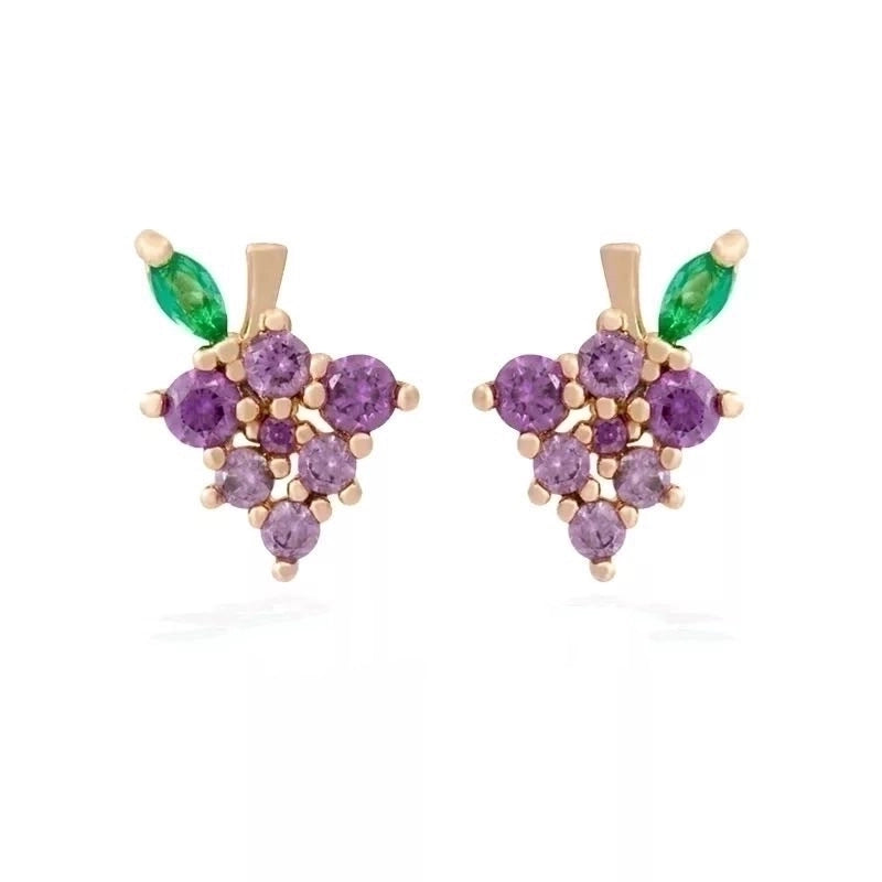 Whoesale Tropical Fruit Earrings Women's Diamond Earrings