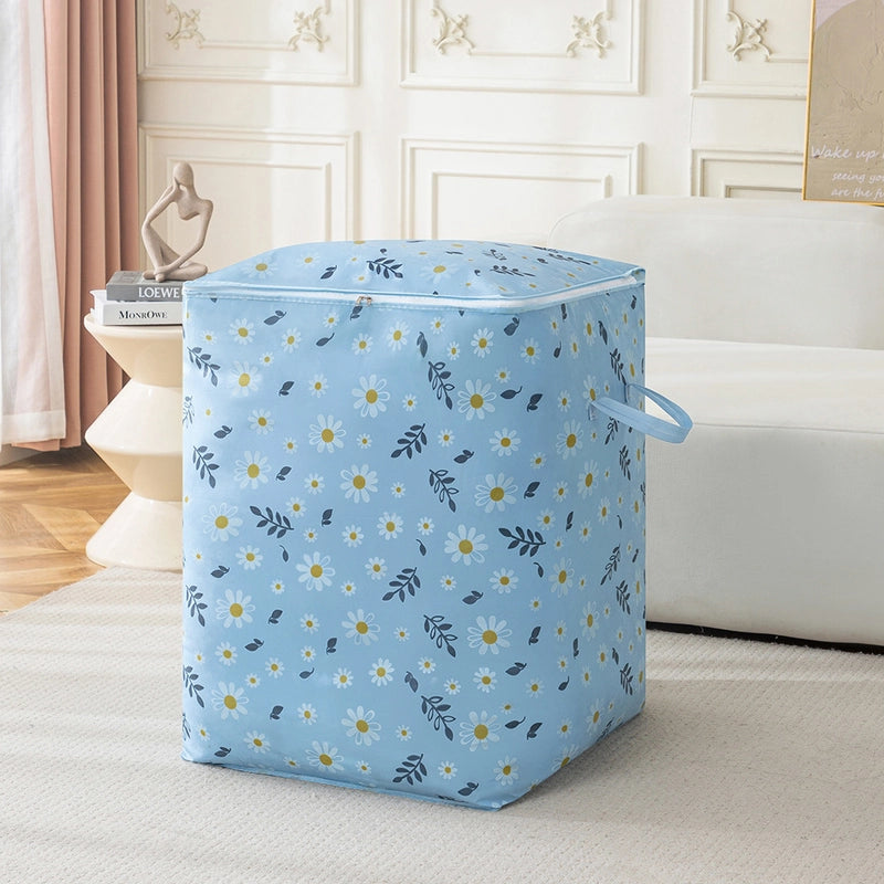 Minimalist Houndstooth Daisy Nonwoven Storage Bag