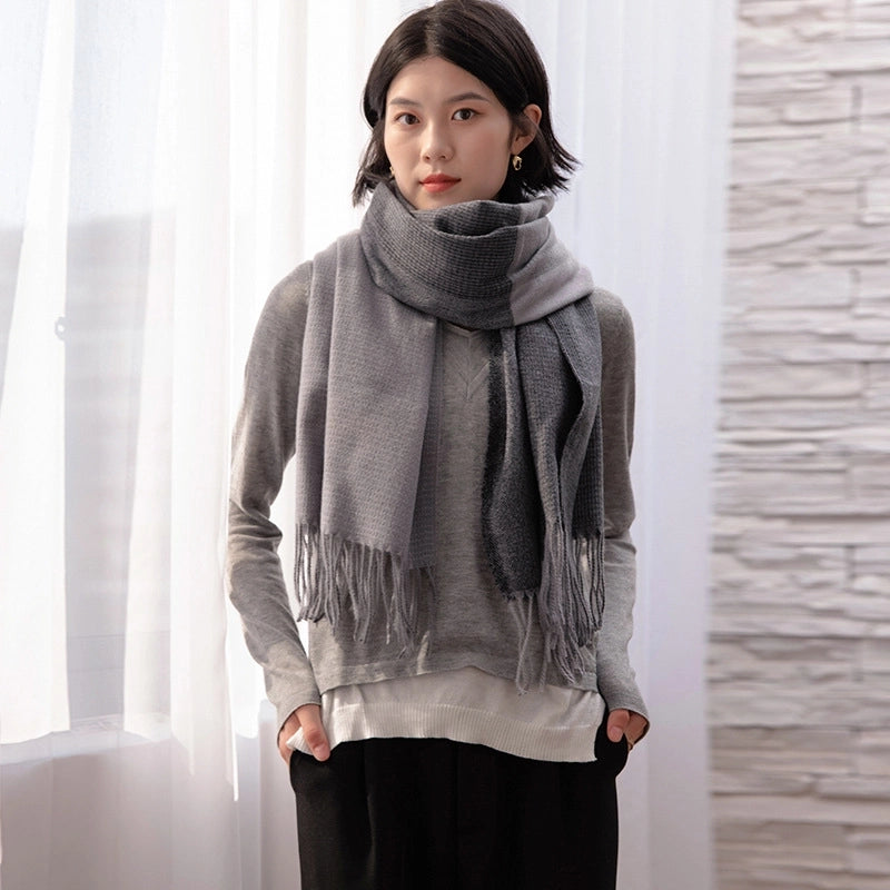 Women's Elegant Streetwear Tassel Polyester Tassel Scarf