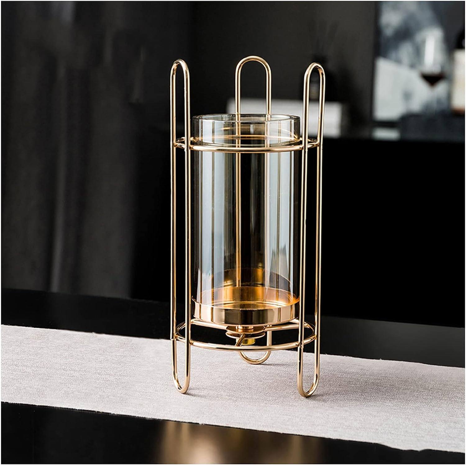 Athena Wireframe Candle Holder - Gold