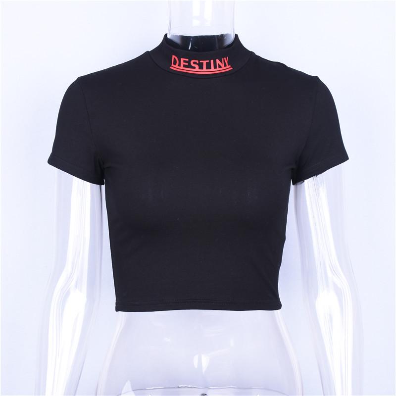 Destiny Mock Neck Crop Top