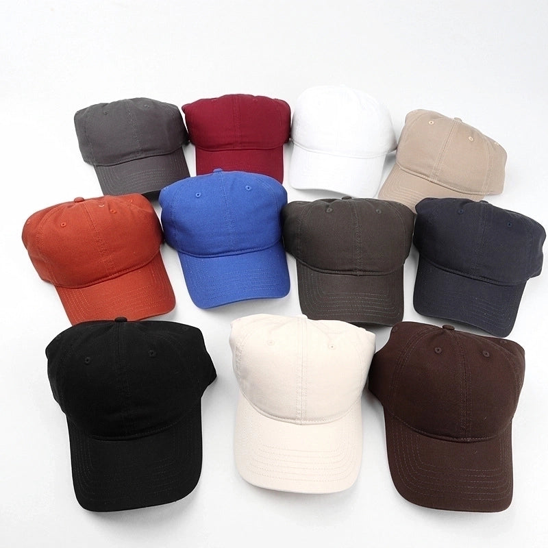 Unisex Fashion Solid Color Curved Eaves Baseball Cap