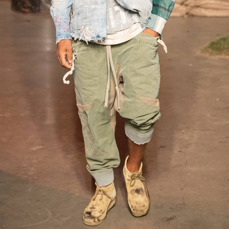 Casual Lace-Up Pocket Vacation Pants
