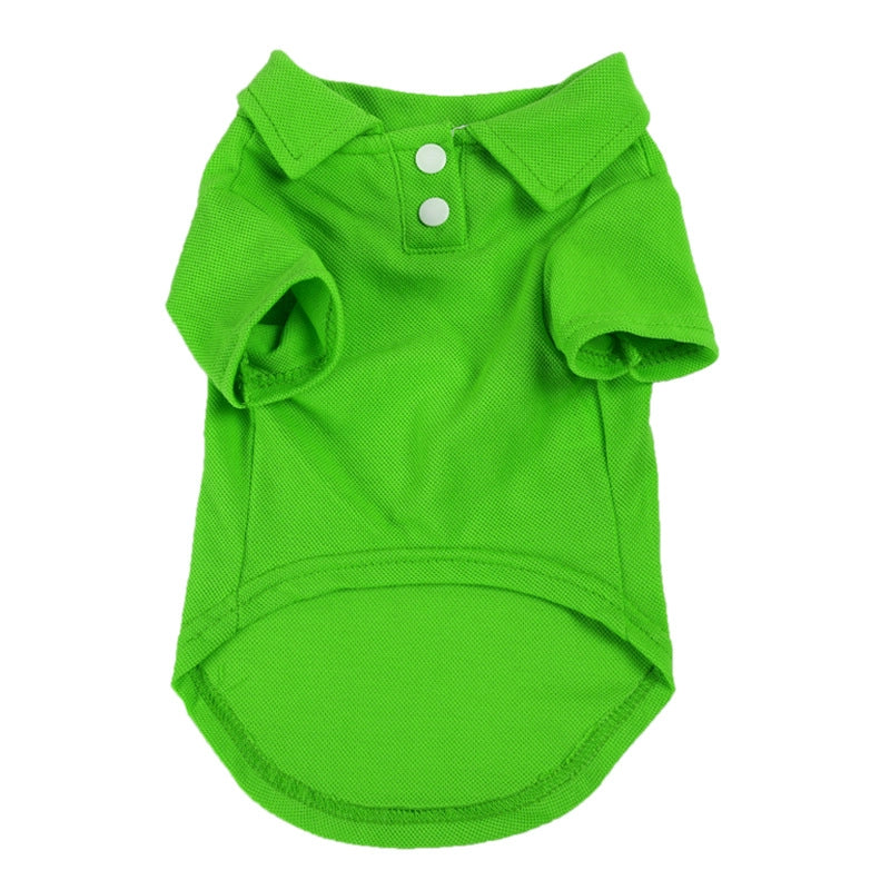 Minimalist Polyester Solid Color Pet Clothing
