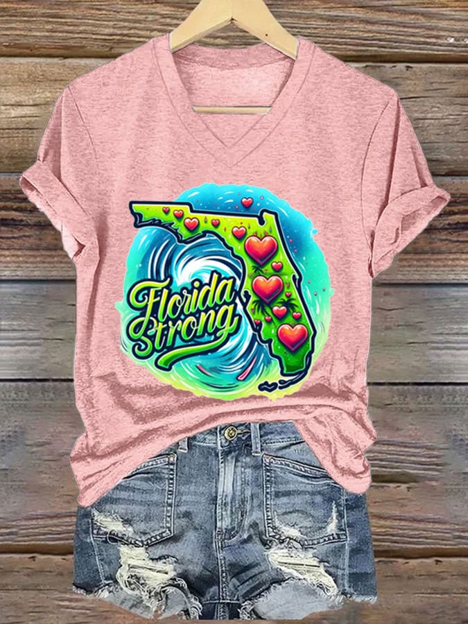 Women's Florida Strong Print T-Shirt