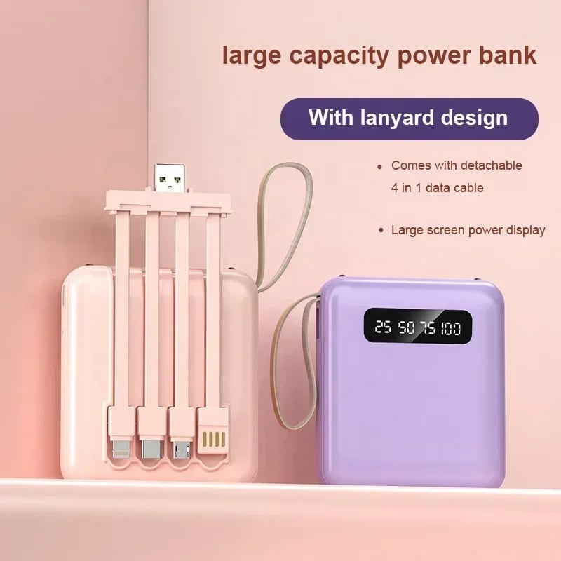 4-in-1 Power Bank Fast Charging