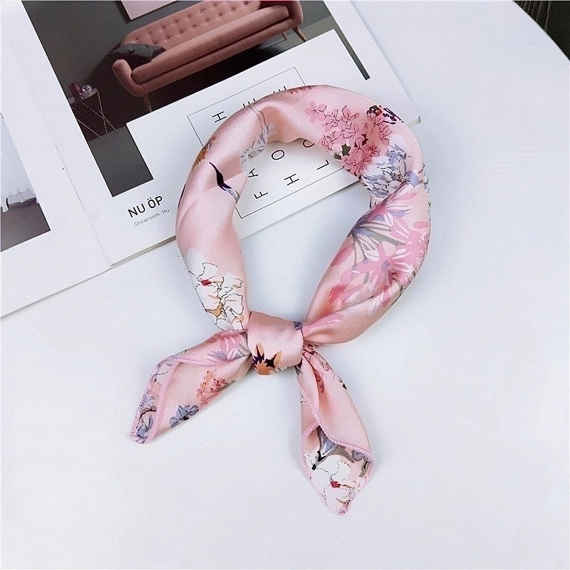 New Spring And Autumn Summer Small Silk Scarf Small Square Towel Women's Professional Variety Decorative Printed Scarf Scarf