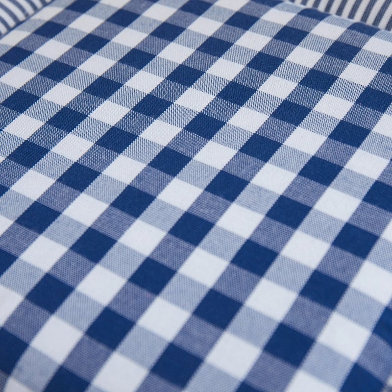 Minimalist Plaid Polyester Seat Cushion