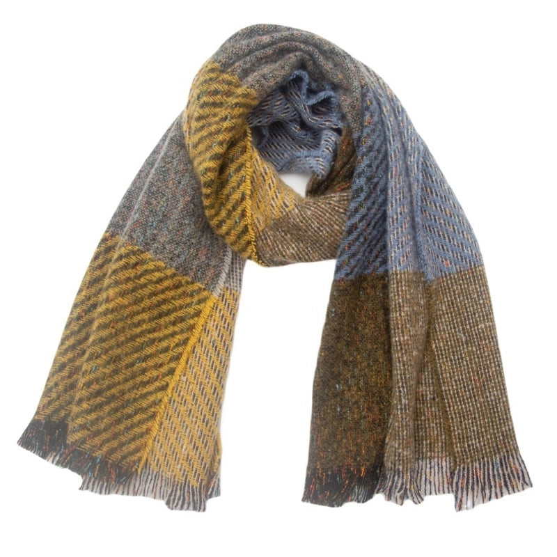 Unisex Casual Minimalist Color Block Polyester Scarf