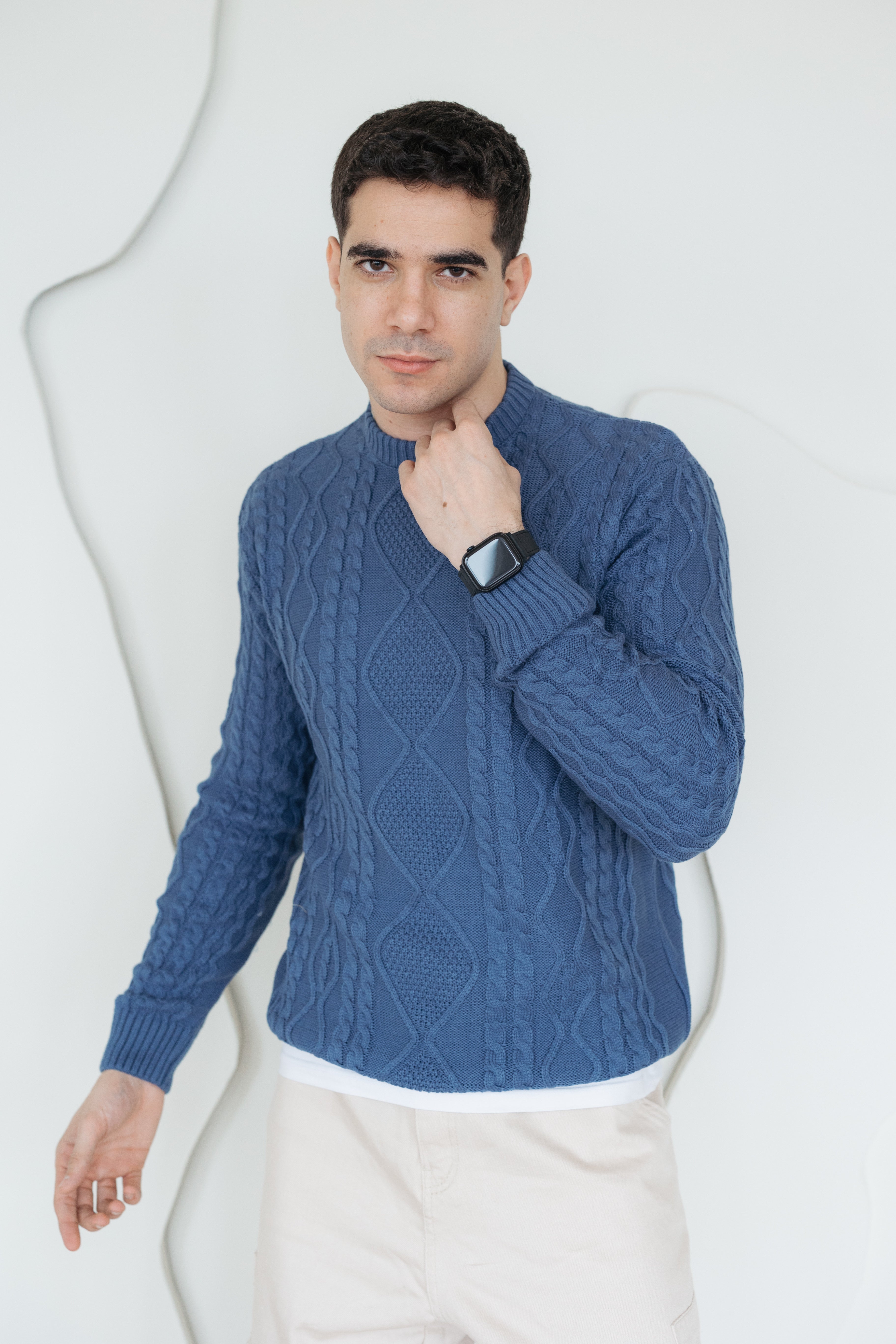 Men Braids Pullover