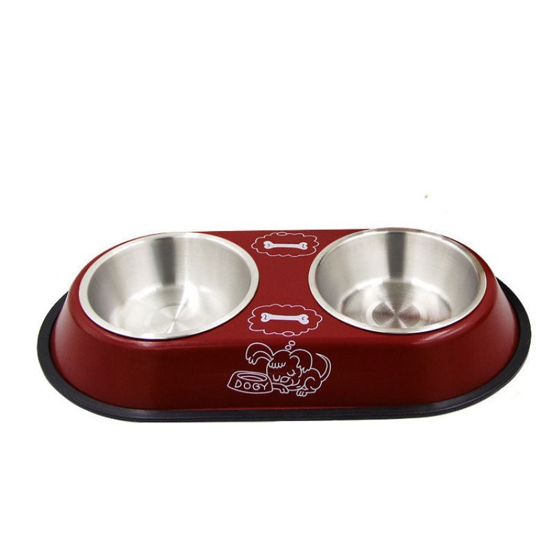 Dog Food And Water Dish