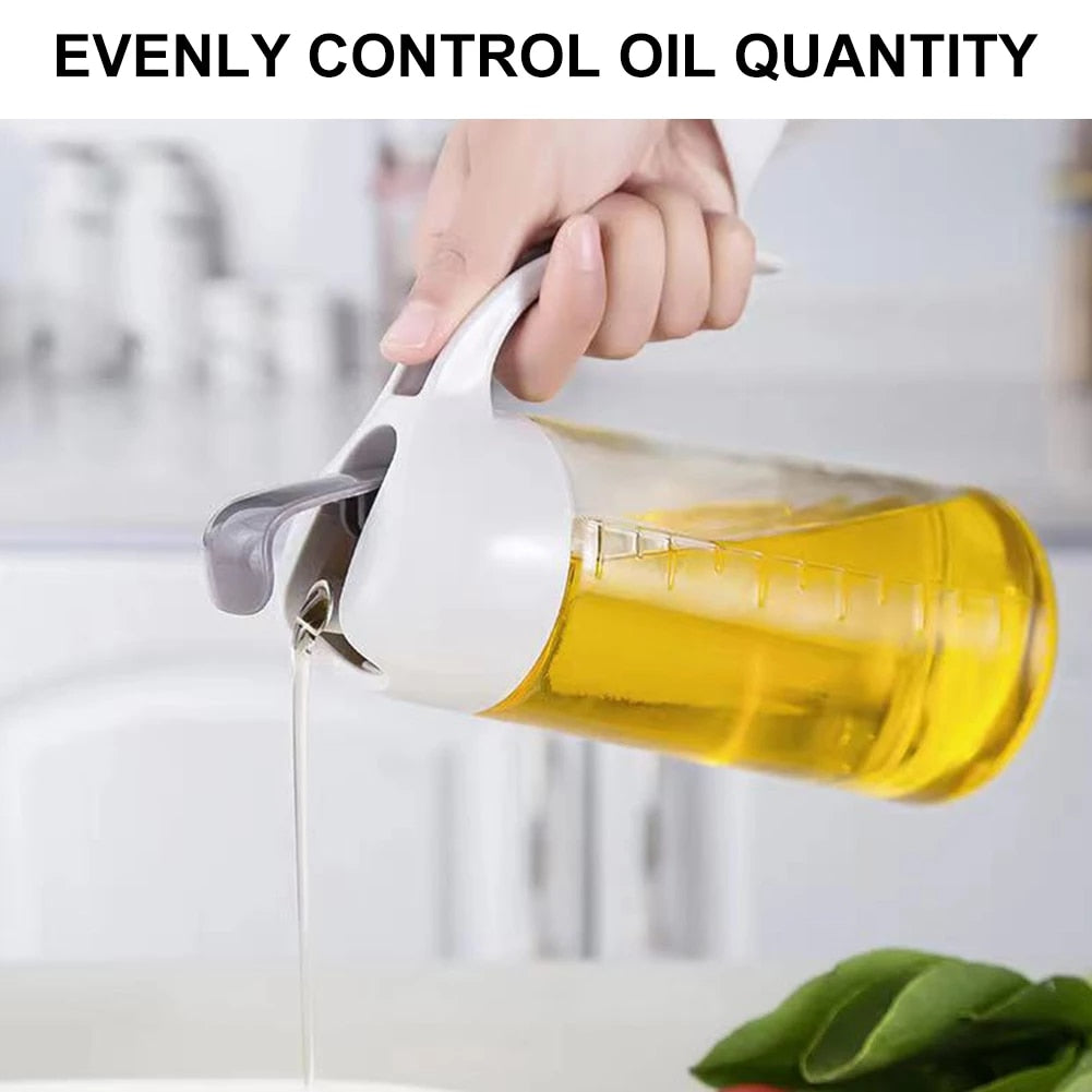 630ml Oil Dispenser Bottle Auto Flip Condiment Container Oil Jug Leakproof Kitchen Cooking Oil Jar