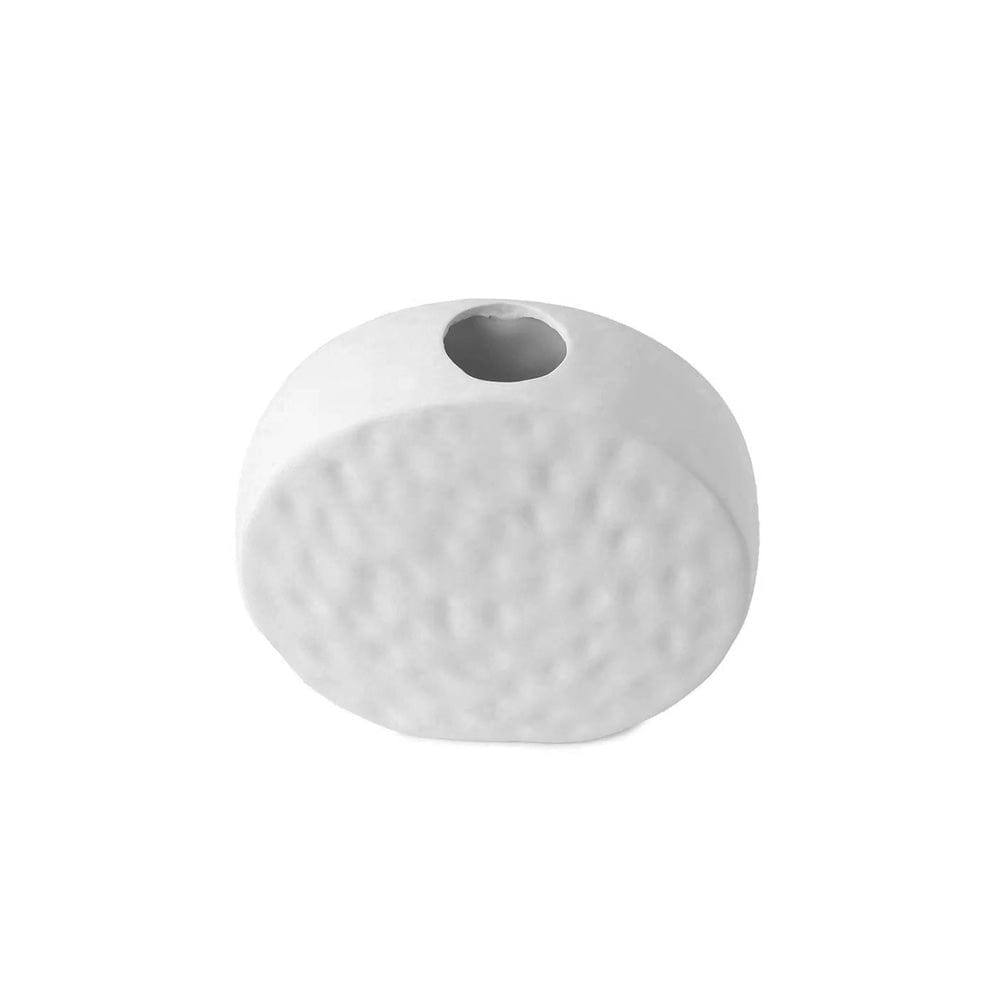 Impressions Ceramic Vase - White