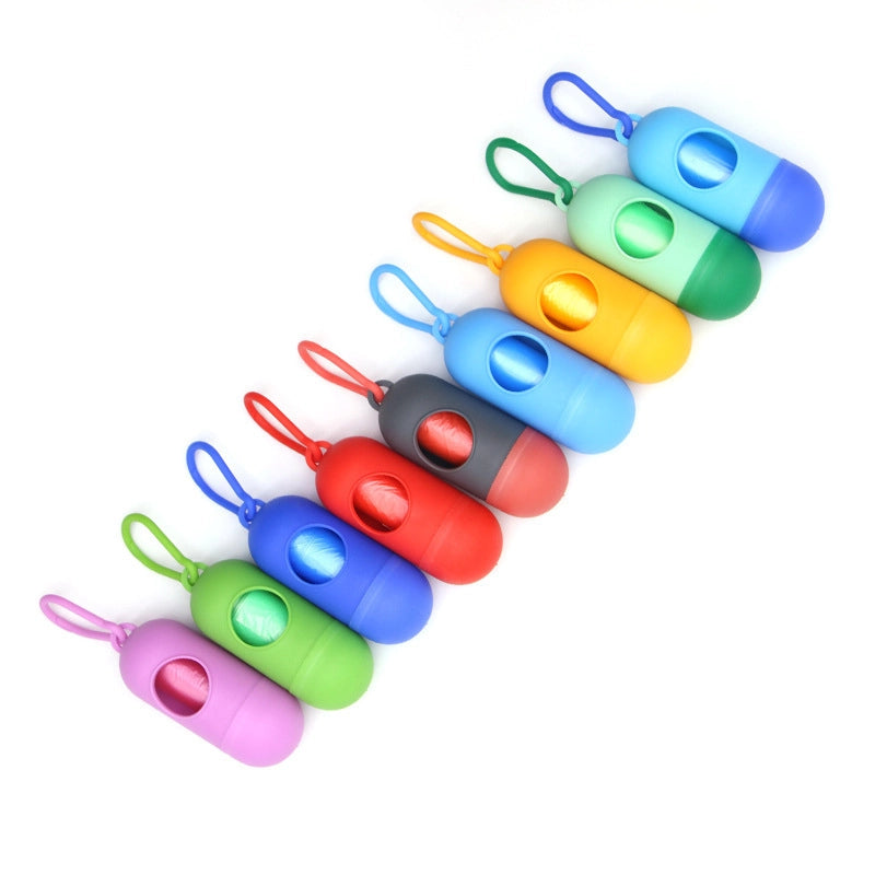 5 Pieces Minimalist Classic Style Plastic Solid Color Pet Garbage Bag