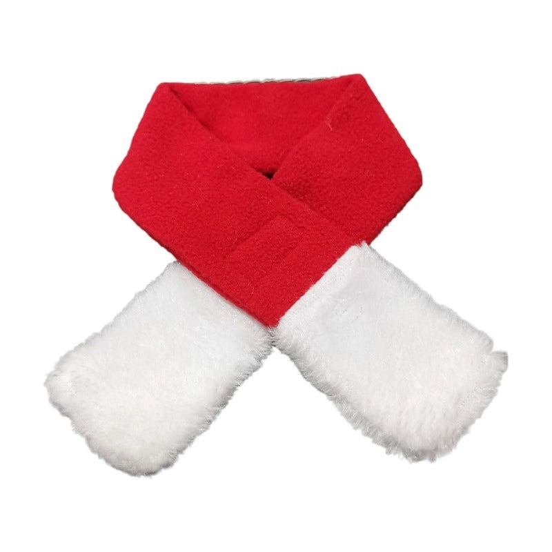 Double-Sided Velvet Christmas Bow Knot Pet Hat Pet Accessories