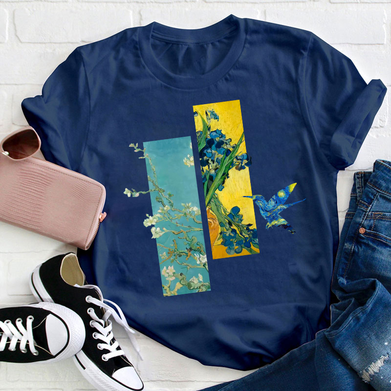 Hummingbird Art Teacher T-Shirt